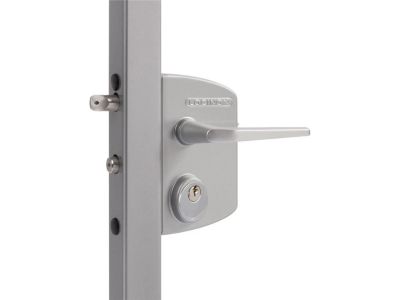 Locinox Luky | Gate Lock | Surface Mounted | US Mortise Cylinder | Aluminum Handle